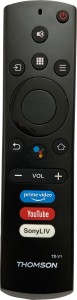 SHIELDGUARD Voice Assistant Remote Control Compatible for Smart LED TV (Black) Thomson Remote Controller