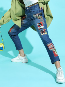 Tokyo Talkies Boyfriend Women Blue Jeans