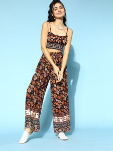 Berrylush Floral Print Women Jumpsuit