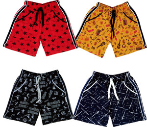 Ticoss Short For Boys & Girls Casual Printed Cotton Blend