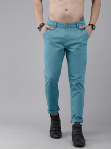 Roadster Regular Fit Men Blue Trousers