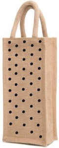 Unicrafts Jute Water Bottle Carry Bags, Wine Bottle Cover with Handles (beige 2L)