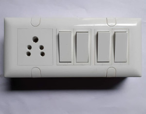 supriya Switch Socket Combined Box (Modular) SIZE-6M | ONLY for Wall Mounted Wall Plate