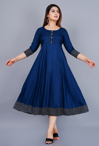 Rupvali Women Self Design Anarkali Kurta