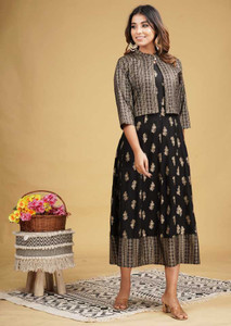 Bhagyesh Fashion Women Printed A-line Kurta