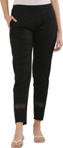 Sellingsea Regular Fit Women Black Trousers