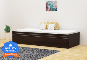 Okra Solo Engineered Wood Single Box Bed, 182.88 cm x 79.25 cm (6.0 ft x 2.6 ft)