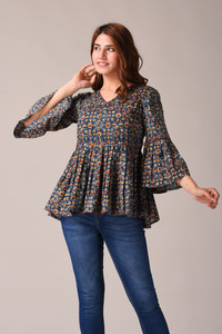 Kannahi Casual Printed Women Multicolor Top