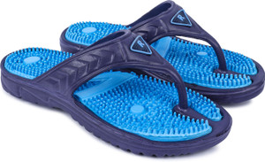 TeeAn Men Relax Blue Acupressure Health Slippers & Flip Flops