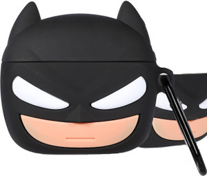 KHR Pouch for APPLE Airpods (3rd Generation) Bluetooth Headset Silicon Case cover (Batman)