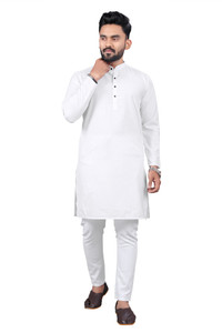 ravendra creation Men Solid Straight Kurta