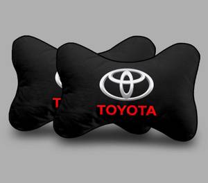kioni Black Polyester Car Pillow Cushion for Toyota