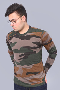 OMEE GOLD Solid Men Round Neck Multicolor T-Shirt