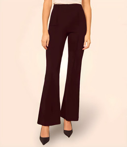 shubham hosiery Regular Fit Women Maroon Trousers