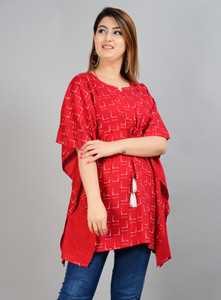 fastal look Printed Rayon Women Kaftan