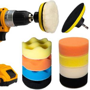 Kliznil Car Foam Drill Polishing,3 Inch Buffing Pads Kits drill buffer attachment Vehicle Polisher