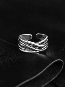 Roadster Alloy Silver Plated Nail Ring