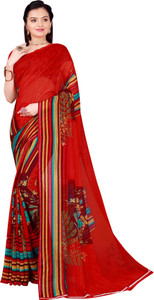 Saadhvi Floral Print Daily Wear Georgette Saree