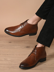 SAN FRISSCO Lace-Up Boots for Men|Office Wear Formal Boots For Men|Comfortable Trending Lace Up For Men