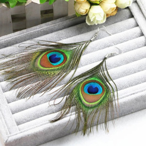 ADF Peackock feather Earring for women Alloy Drops & Danglers