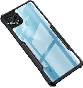 MOBILOVE Back Cover for Realme C15 / C25 / C25s / C12 / Narzo 30A / Narzo 20 | Four Corner Hybrid Case
