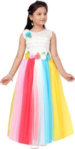 SVM Fashions Girls Maxi/Full Length Party Dress
