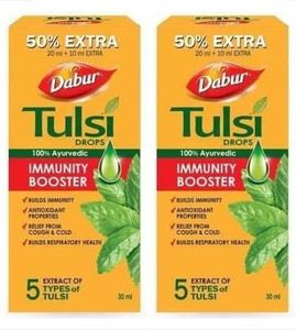 Dabur Tulsi Drops Immunity (100% ayurvedic) For Immunity Booster (30ml each)