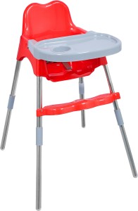 Esquire Bobo Baby Dining Chair with Footrest, Tray Table Red Colour