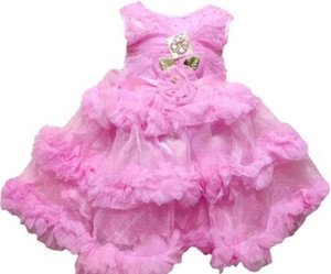 BHUMI FASHION Girls Midi/Knee Length Party Dress