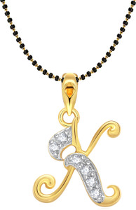 VIGHNAHARTA Gold-plated Cubic Zirconia Alloy Pendant