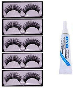 angelie 5 Pcs Eyelashes with Eyelash Glue