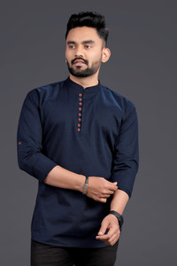 Nofilter Men Solid Straight Kurta