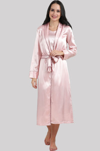 PREETY LOVING THING Women Nighty with Robe