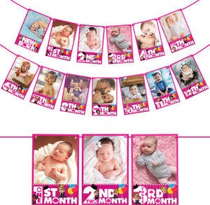 ZYOZI Boss Baby Girl Photo Banner / Boss Baby Girl Baby Shower Decoration Banner Banner