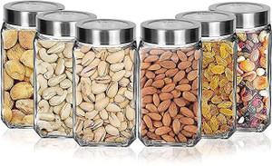 JIGSHTIAL Glass Grocery Container  - 1000 ml