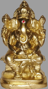 tskutty WRITING GANESHA / GANAPATHI / GANPATI / WRITING VINAYAGA - 8 CM HEIGHT Decorative Showpiece  -  8 cm