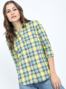 Tokyo Talkies Women Checkered Casual Multicolor Shirt