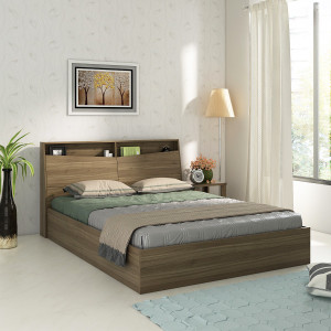 SPACEWOOD JEANIE Engineered Wood Queen Box Bed