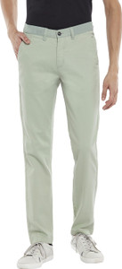 Byford by Pantaloons Slim Fit Men Green Trousers