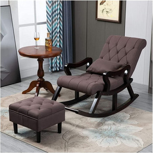 Smarts collection Rose Wood Rocker Rocking Lounge Chair Recliner Relaxation Lounging Relaxing Seat Solid Wood 1 Seater Rocking Chairs