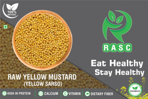 आरएएससी Whole Yellow Mustard I Pili Sarso I Pack of 100g