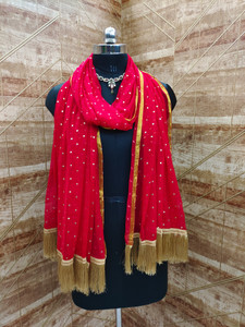Parmila Fashion Chiffon Embellished Women Dupatta