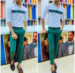 DHARMESH ENTERPRISE Polycotton Striped Shirt & Trouser Fabric