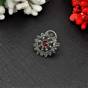 Yash Jewels Emporium Silver Plated Brass Nose Stud