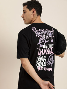 DILLINGER Graphic Print Men Round Neck Black T-Shirt