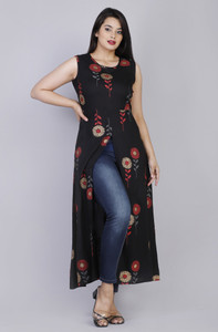 tanvi creation Women Maxi Dark Green Full Length Dress