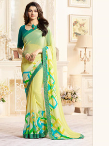Hensi sarees shop Printed, Polka Print, Applique, Dyed, Checkered, Color Block, Ombre, Paisley, Striped, Woven Paithani Georgette, Art Silk Saree