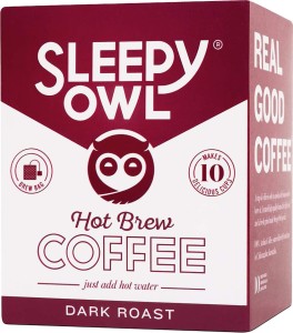 Sleepy Owl Dark Roast Hot Brew (Set of 10) Roast & Ground Coffee