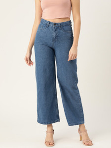 Dressberry Flared Women Blue Jeans