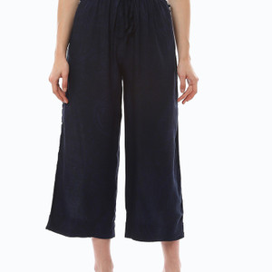 BIBA Relaxed Women Dark Blue Trousers